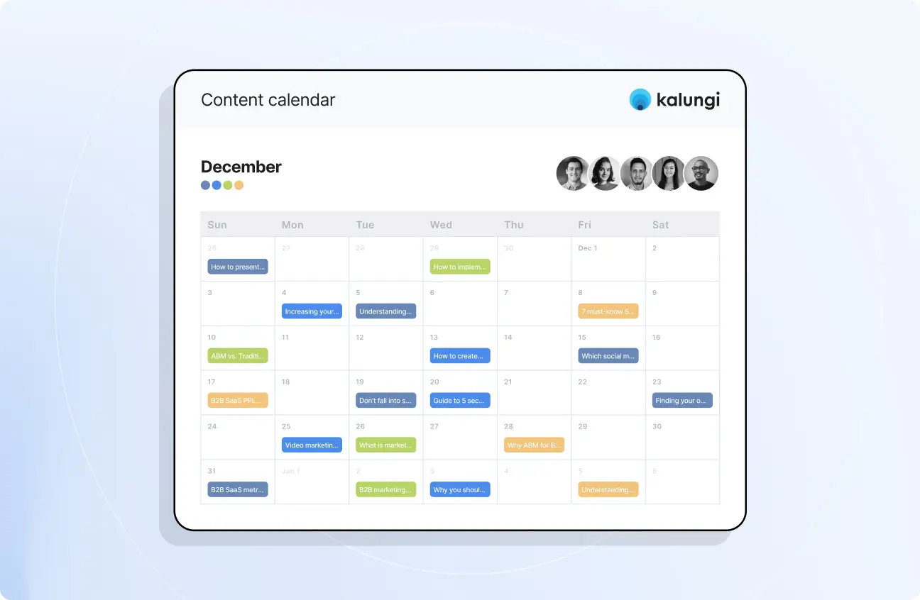 b2b saas content calendar example b2b saas content calendar example
